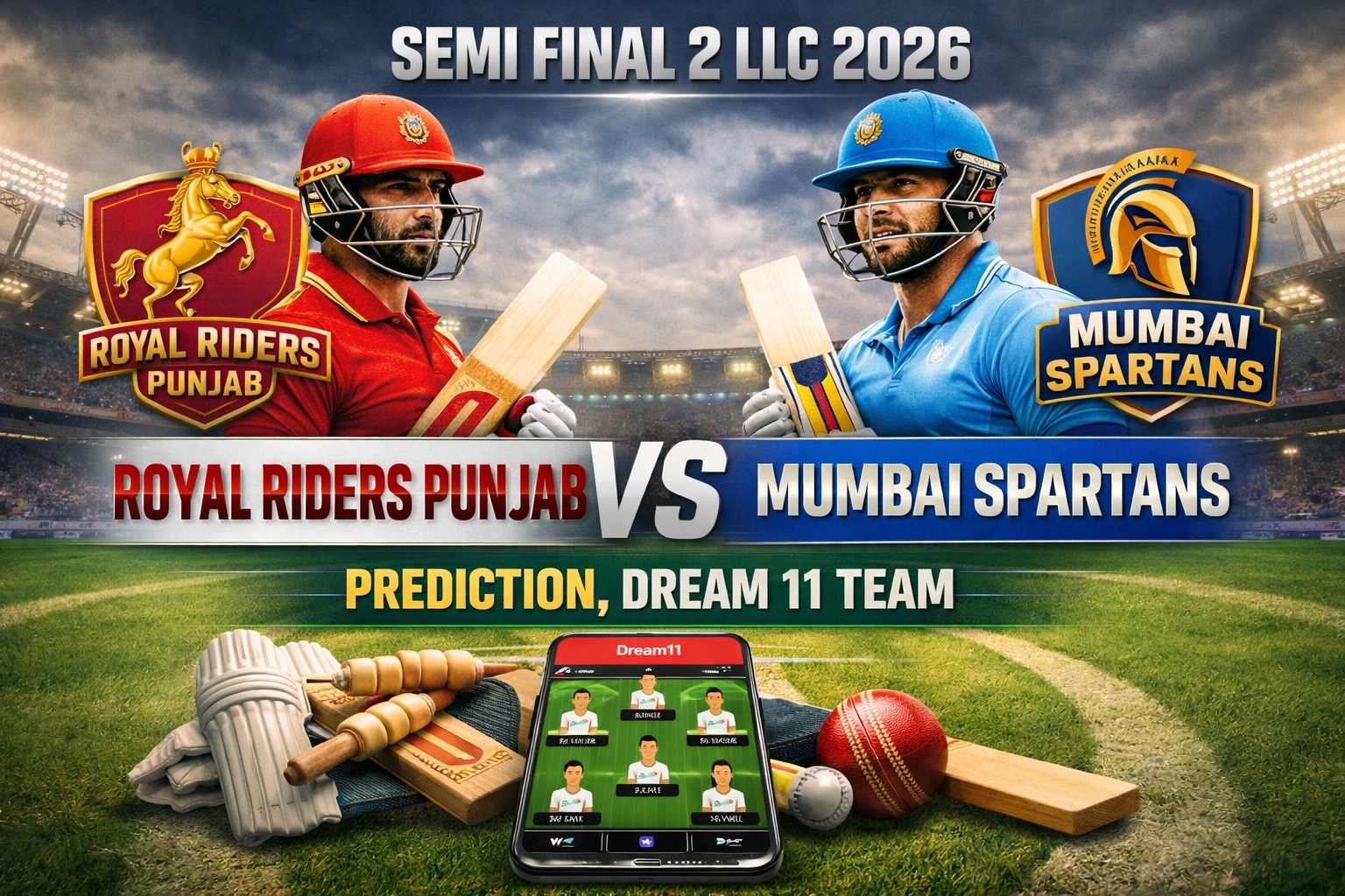 Royal Riders Punjab vs Mumbai Spartans Prediction
