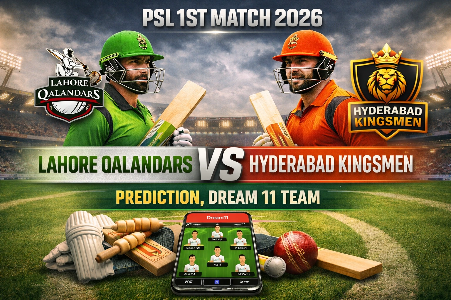 Lahore Qalandars vs Hyderabad Kingsmen Prediction