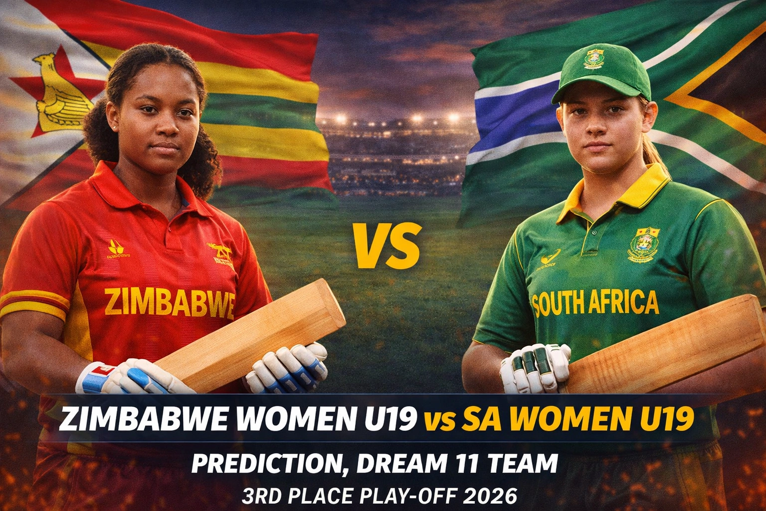Zimbabwe Women U19 vs SA Women U19