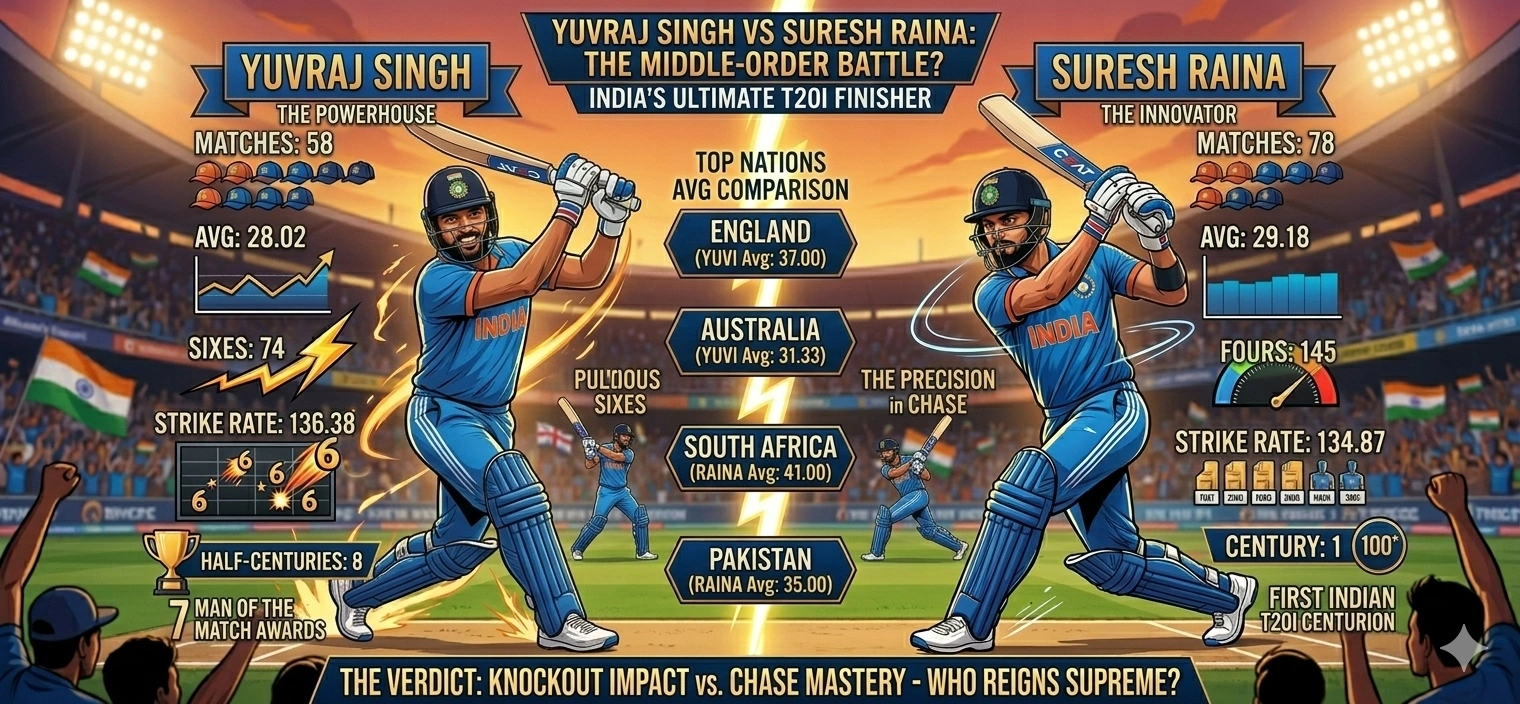 Suresh Raina vs Yuvraj Singh