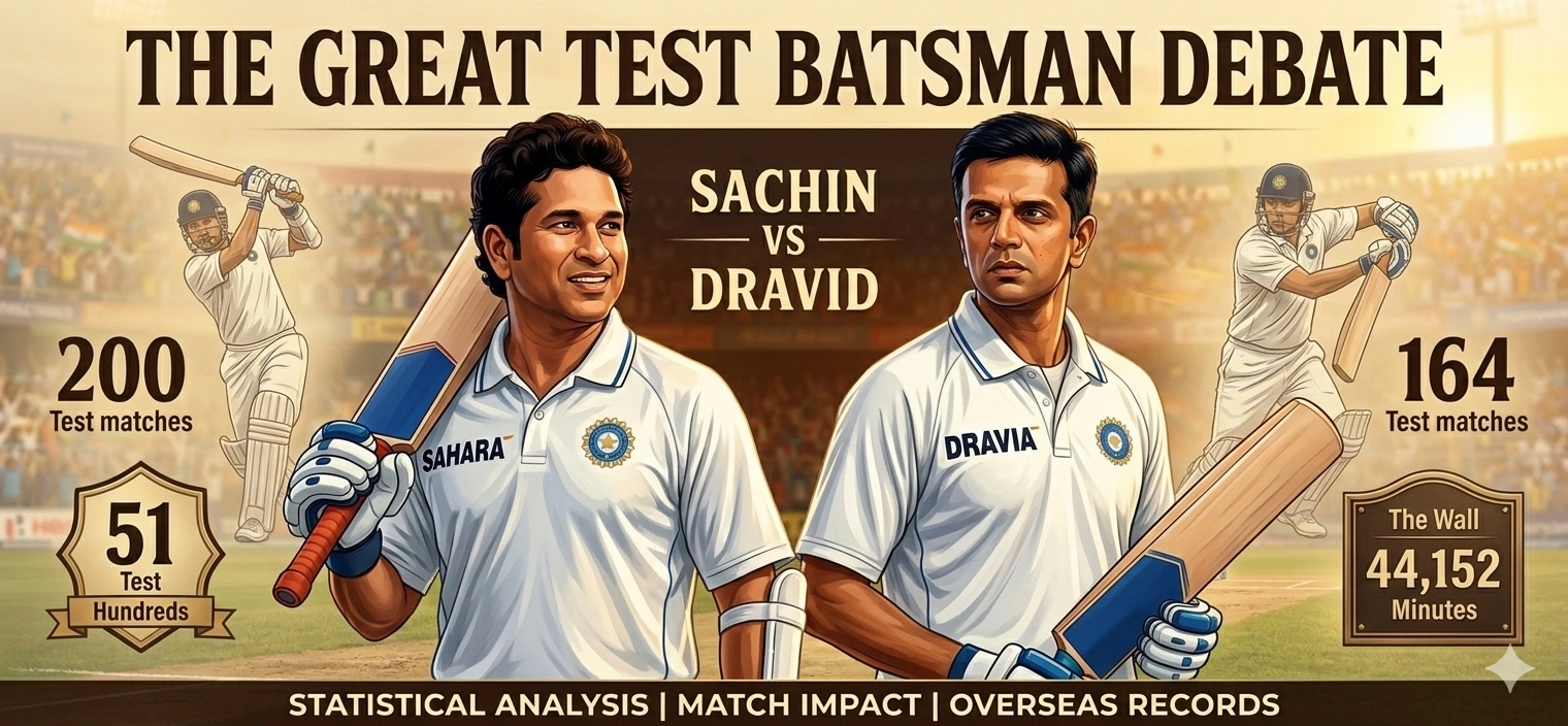Sachin Tendulkar vs Rahul Dravid