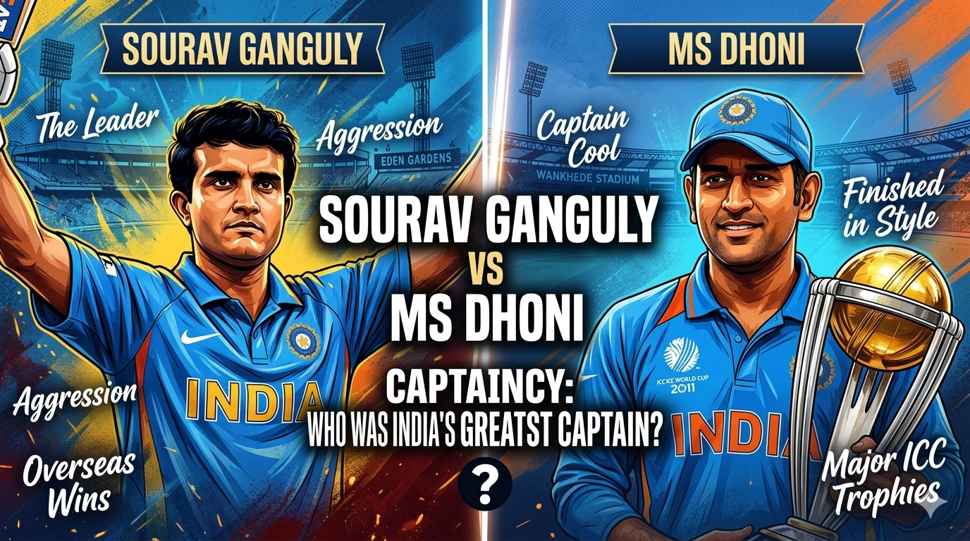 Sourav Ganguly vs MS Dhoni Captaincy