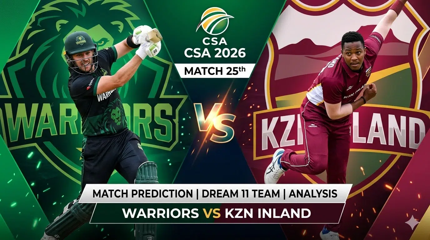 Warriors vs KZN Inland Prediction