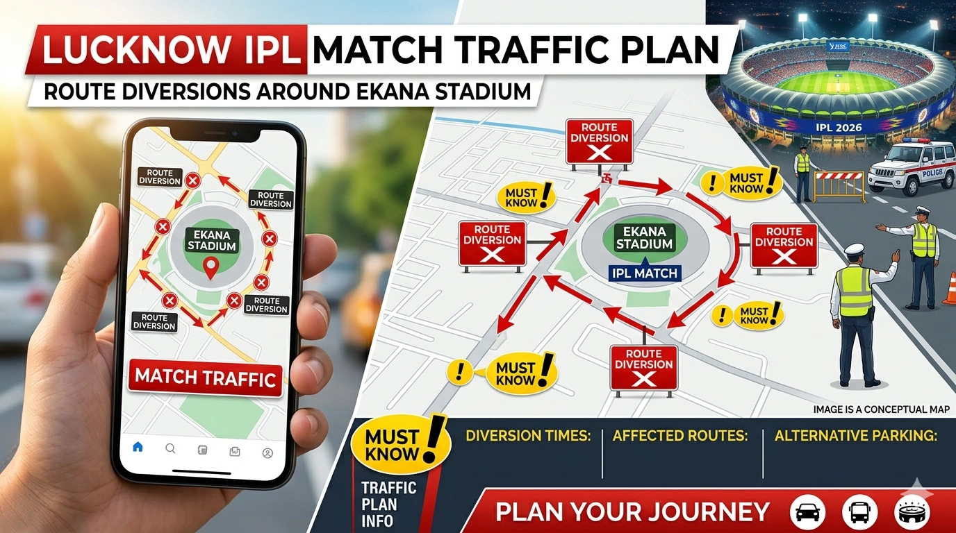Lucknow IPL Match Traffic Plan