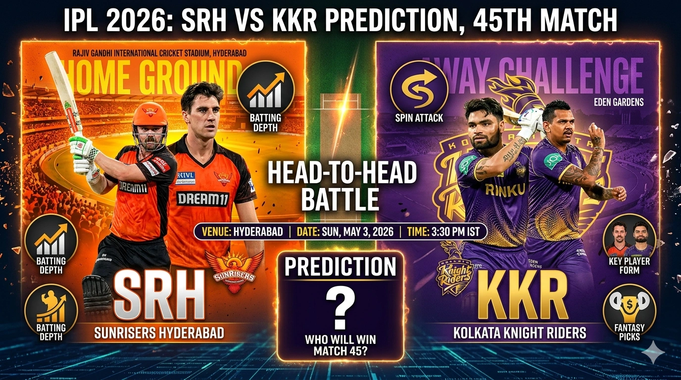 SRH vs KKR Prediction